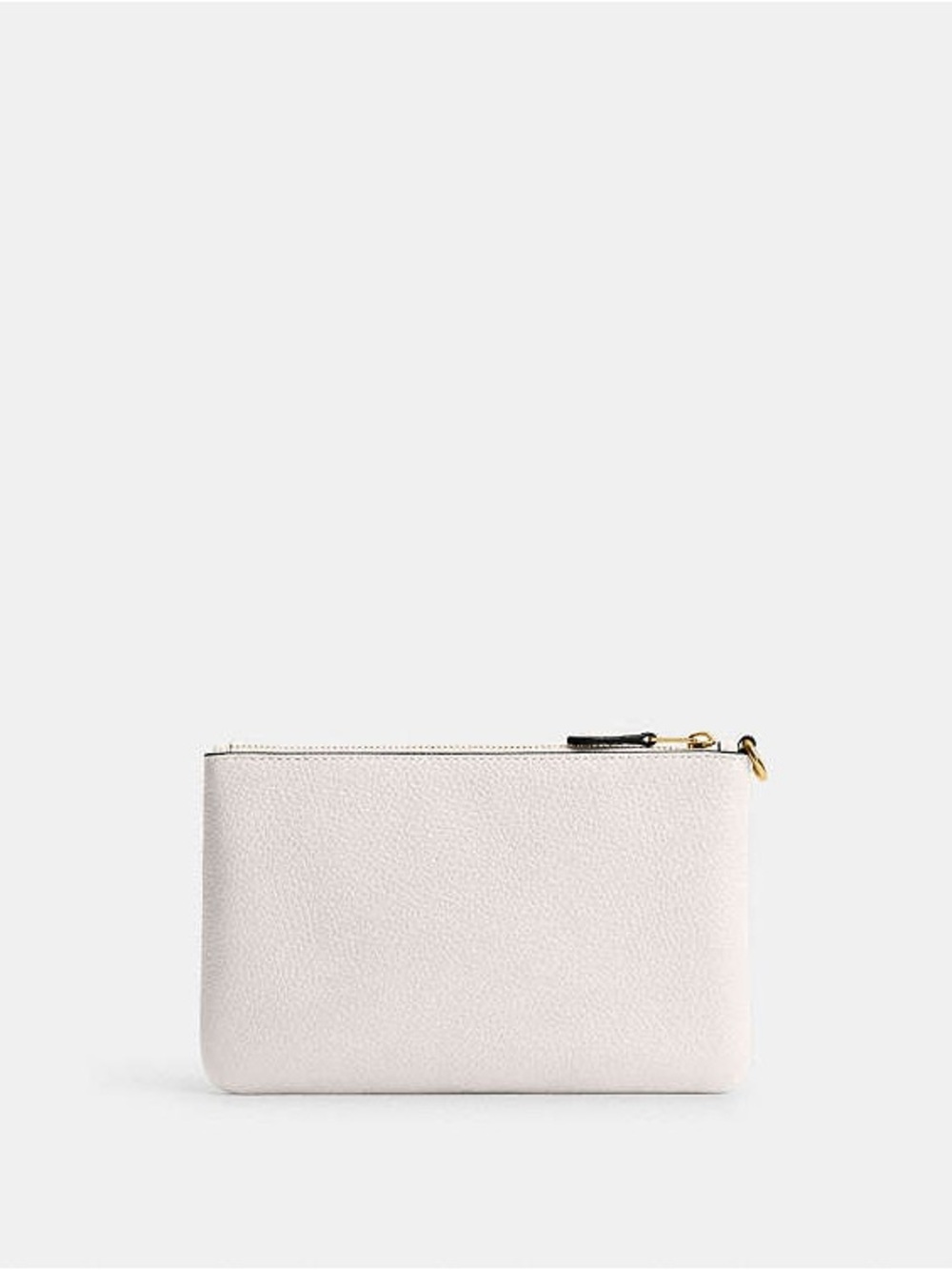 Coach Essential Small WristletChalk Polished Pebble Leather Gold C Logo CH818 - Picture 6 of 7
